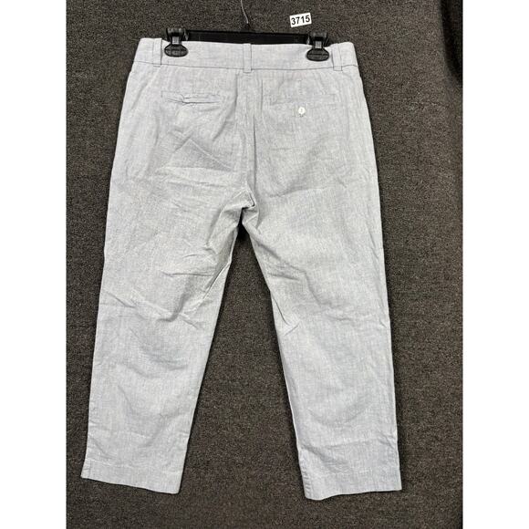 J Crew Cocktail Capri Pants Womens Size 4 Gray City Fit Cotton Mid Rise Stretch - Picture 2 of 9